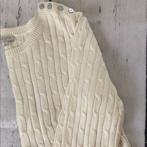 White Talbots crew neck sweater